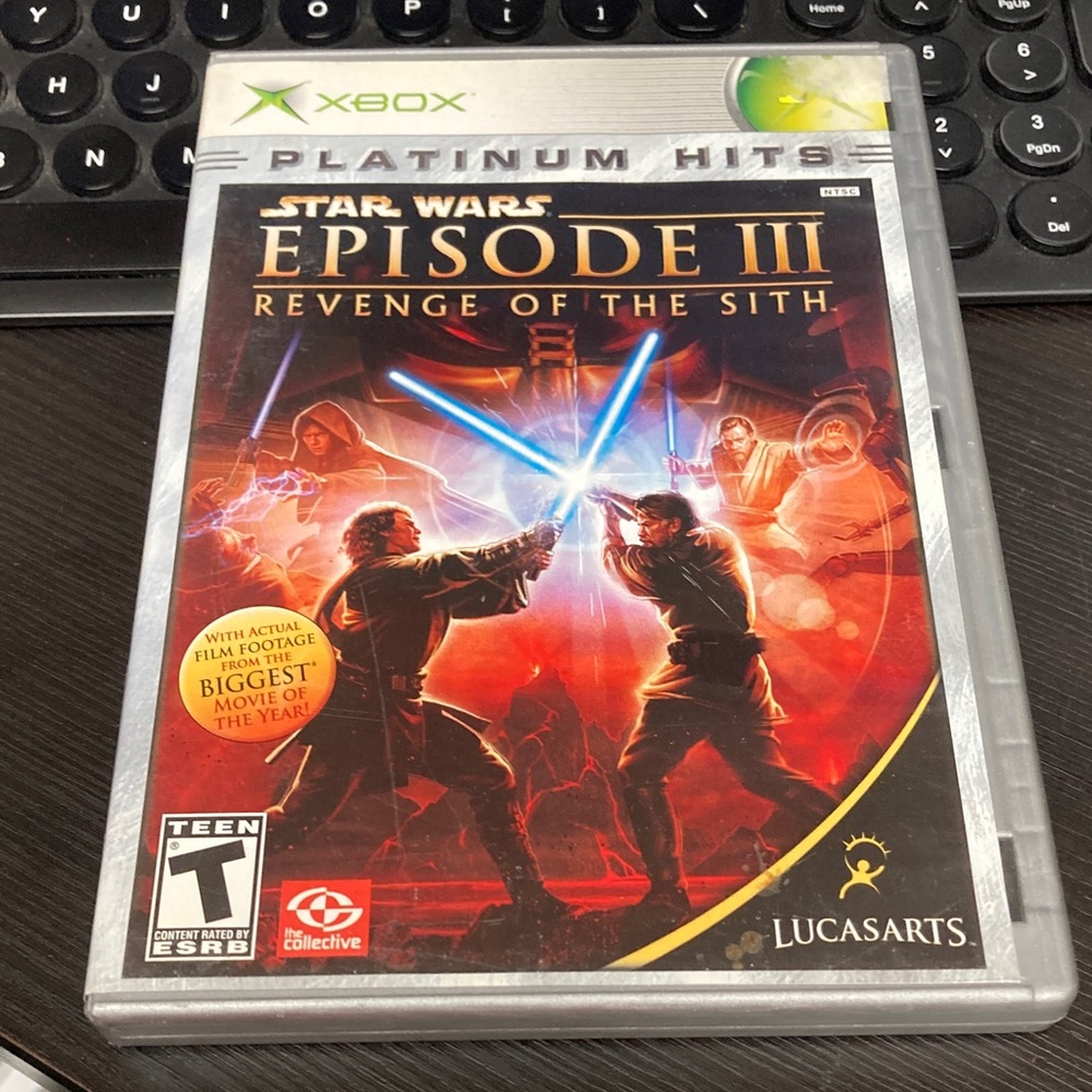 Original OG Xbox Star Wars Episode III: Revenge of the Sith - Silver Case